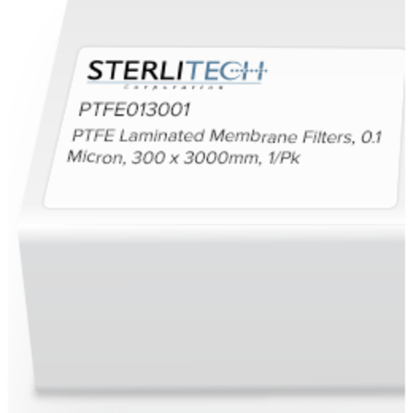 Sterlitech PTFE Laminated Membrane Filters, 0.1 Micron, 300 x 3000mm, 1/Pk PTFE013001